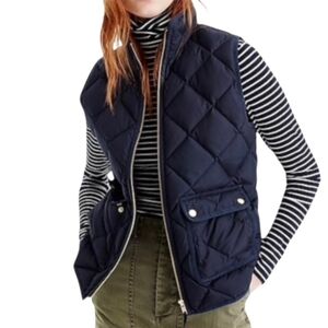 J. Creq Navy Quilted Women's Vest